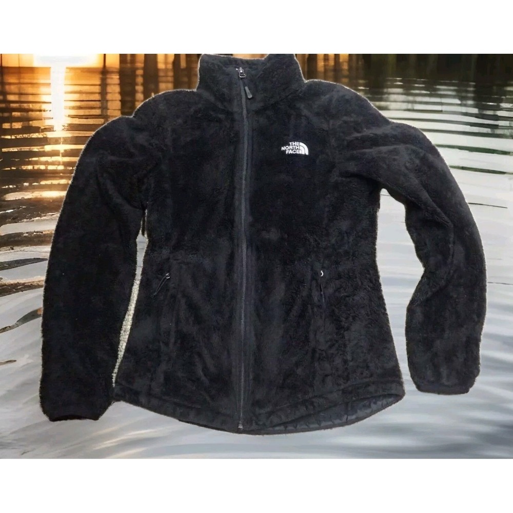 The North Face Osito Fleece Jacket Womens XS Black Excellent Full Zip Soft Plush
